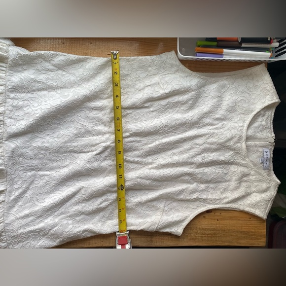 ASOS white lace shift + peplum dress - Picture 5 of 9